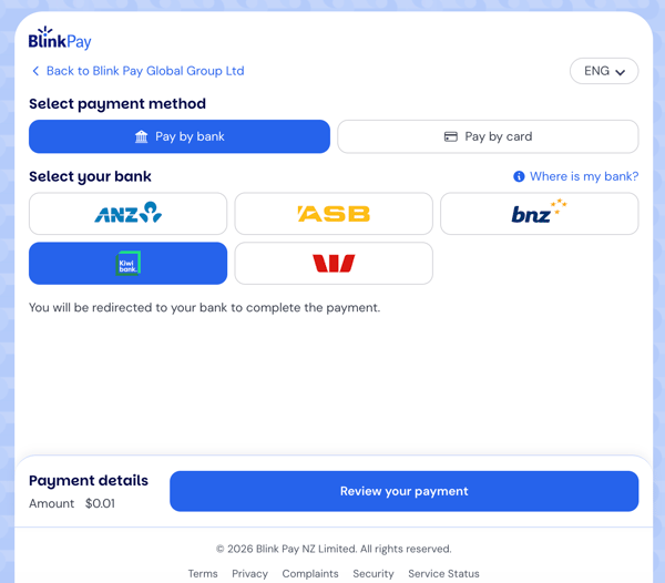 Kiwibank enabled - desktop